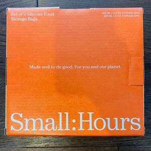 Small Hours Set of 2 Silicone Food Storage Bags